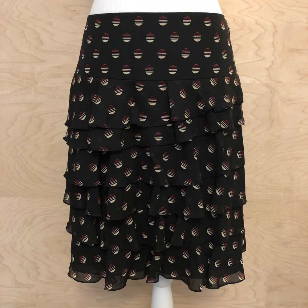 NWT Ann Taylor LOFT Tier Layer Flutter Skirt